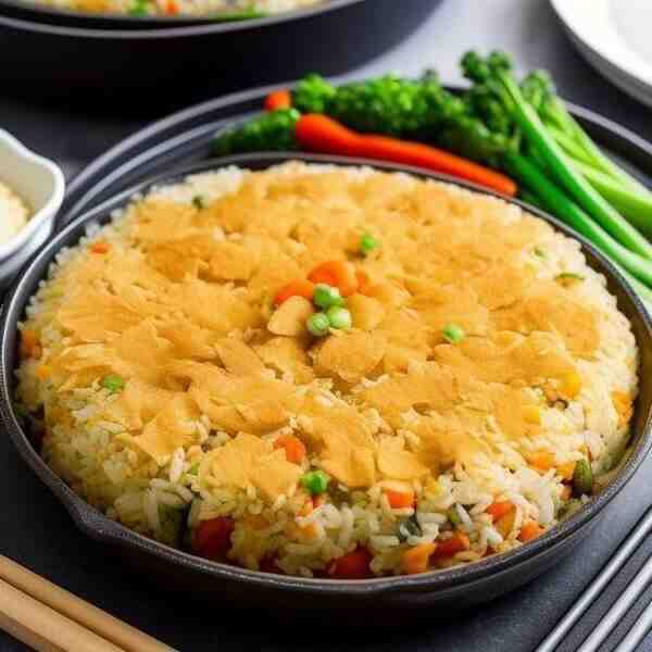 Рисовая запеканка с курицей и овощами